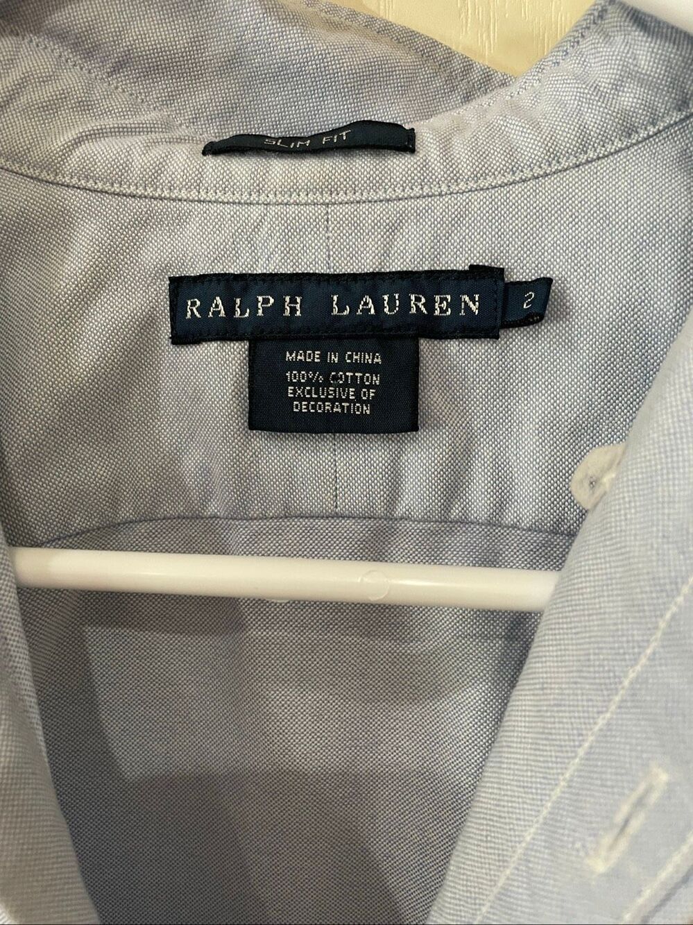 Ralph Lauren Slim Fit Oxford Shirt Size 2 - Picture 5 of 8